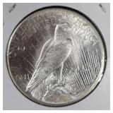 1924 Peace $1 UNC, Very Nice