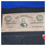 1861 Confederate $50 Note