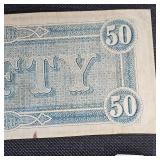 1861 Confederate $50 Note