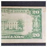 1929 $20 Federal Minneapolis MN Note  FRBN