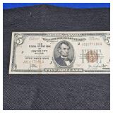 1929 $5 Federal Kansas City, MO, Note  FRBN