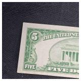 1929 $5 Federal Kansas City, MO, Note  FRBN