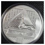 2 oz Egyptian God Silver Round