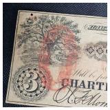 1962 $3 Obsolete Note Conneticut