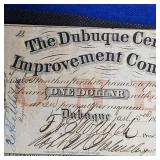 1858 $1 Obsolete Note, Iowa