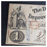 1858 $1 Obsolete Note, Iowa