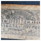 1864 $100 Confederate Alabama Large Note