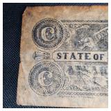 1864 $100 Confederate Alabama Large Note