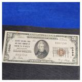 1929 $20 Sioux Falls, SD, Very Clean