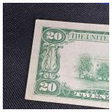 1929 $20 Sioux Falls, SD, Very Clean