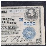 1902 $5 St Paul Large Note