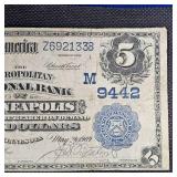 1902 $5 Minneapolis Large Note