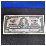 1937 $10 Bank of Canada Note