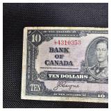 1937 $10 Bank of Canada Note
