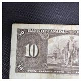 1937 $10 Bank of Canada Note