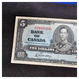 1937 $5 Bank of Canada Note