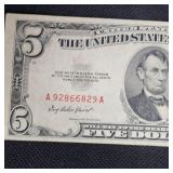 1935 $5 US Red Note