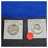 1964.64 Kennedys 50c BU, Nice