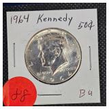 1964.64 Kennedys 50c BU, Nice