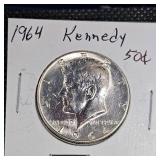 1964.64 Kennedys 50c BU, Nice