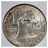 1963,1963 Franklin 50c BU, Nice