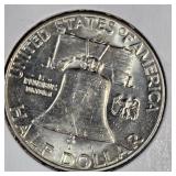 1963,1963 Franklin 50c BU, Nice