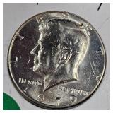 1963 Franklin XF, 1970 Kennedy 50c BU