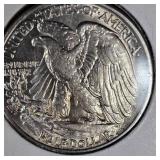 1947 Walking Liberty BU, almost AU nice