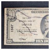 1929 $10 National Dover, DE  Note