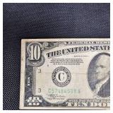 1934 A $10 Federal Reserve Note
