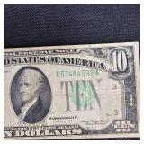 1934 A $10 Federal Reserve Note
