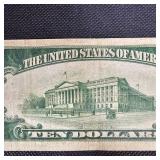 1934 A $10 Federal Reserve Note