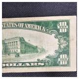 1934 A $10 Federal Reserve Note