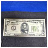 1934 A $5 Federal Reserve Note