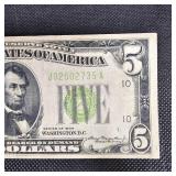 1934 A $5 Federal Reserve Note