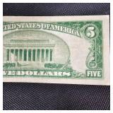 1934 A $5 Federal Reserve Note