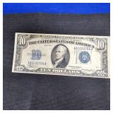 1934A $10 Silver Certificate Note