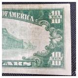 1934A $10 Silver Certificate Note