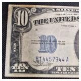 1934A $10 Silver Certificate Note