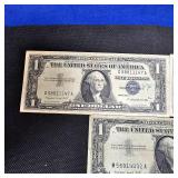 (3)1957A $1 Silver Certificate Notes