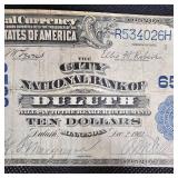 1902 $10 Duluth, MN Large Note
