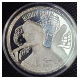 Buddy Holly 2 oz Silver Round, "American Music Icons"