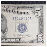 1953 $5 Silver Certificate AU