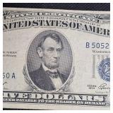 1953 $5 Silver Certificate AU