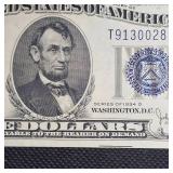 1934 D  $5 UNC Silver Certificate