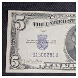 1934 D  $5 UNC Silver Certificate