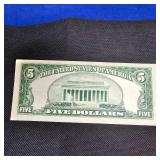 1934 D  $5 UNC Silver Certificate