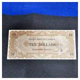 $10 Elks Monte Carlo, Montana Obsolete Certificate