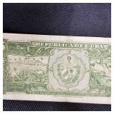 1950 1000(UNC), 1958-5-20-50 Peso Cuban