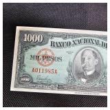 1950 1000(UNC), 1958-5-20-50 Peso Cuban